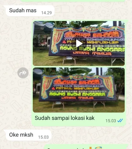 Pengiriman Papan Bunga Selong